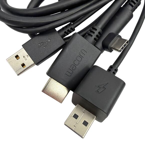 Wacom 3-in-1 HDMI/USB C Cable with APD 5V 2A AC Adapter WB-10E05R - Picture 2 of 5